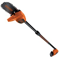 BLACK+DECKER GPC1820L20-QW - Motosierra telescópica (pértiga) a batería 18V- 2Ah- espada 20 cm